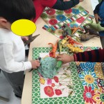 Play Dough and Dinosaurs- Can you find dino footprints (i.e., fossils)